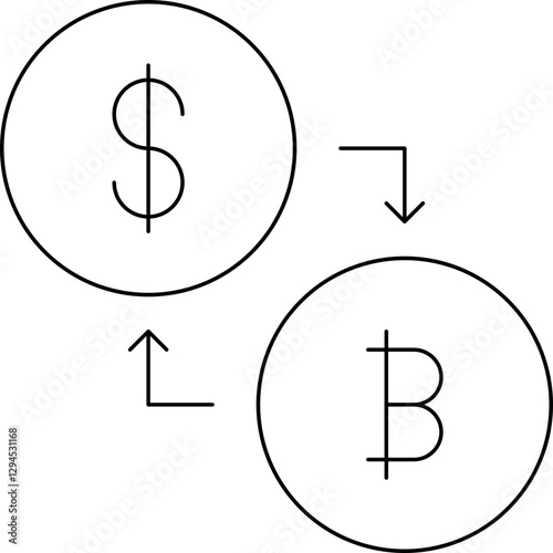 Conversion icon single vector illustration