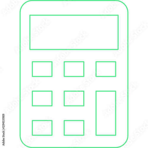 Calculator icon single vector illustration