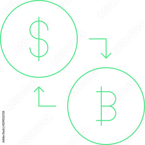 Conversion icon single vector illustration