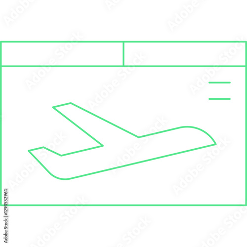 Departure icon single vector illustration