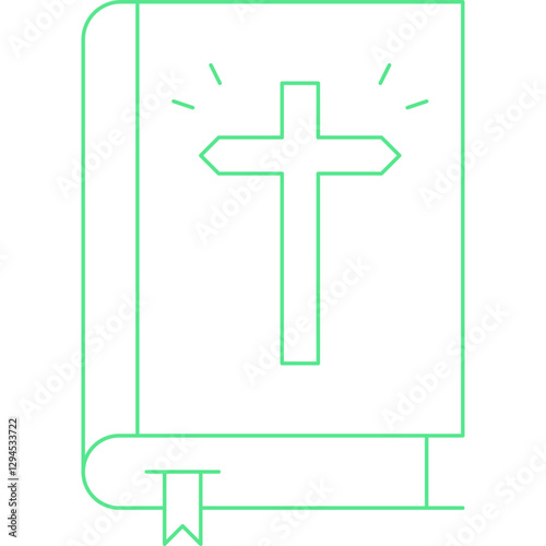 Bible icon single vector illustration