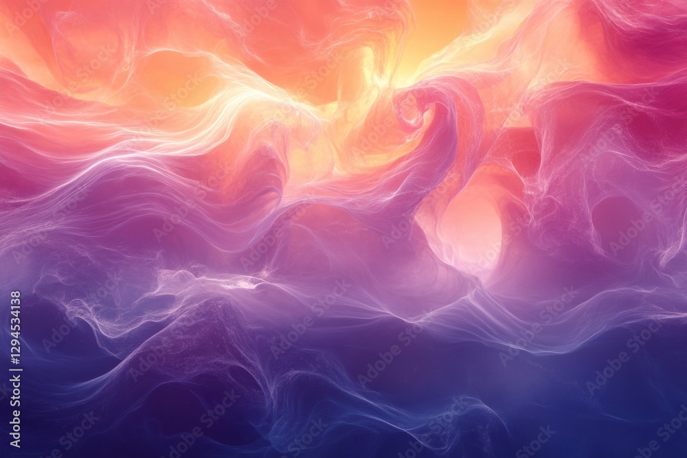Fototapeta premium Colorful abstract background resembling flowing silk fabric