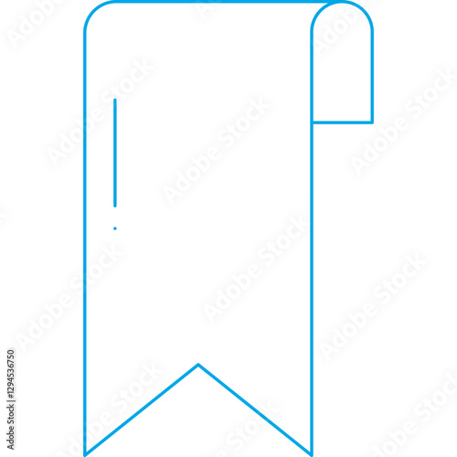 Bookmark icon single vector illustration