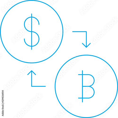 Conversion icon single vector illustration