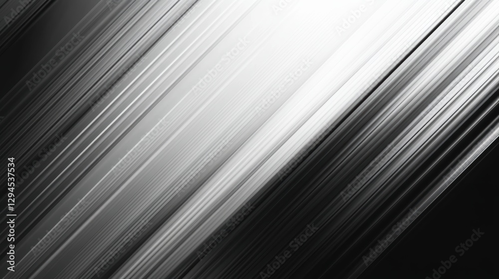 Fototapeta premium Abstract grayscale diagonal lines