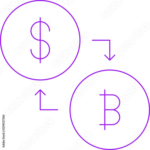 Conversion icon single vector illustration