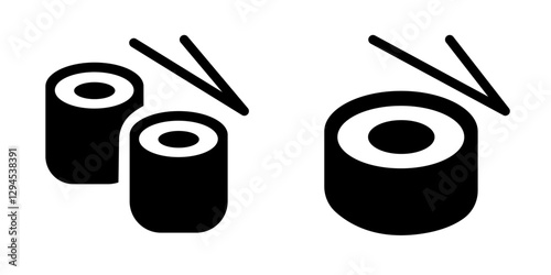 Authentic Sushi Icon Set – Vector Design Symbols