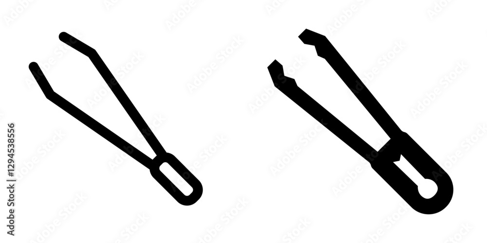 Versatile Tongs Icon Set – Vector Design Symbols Versatile Tongs Icon Set – Vector Design Symbols