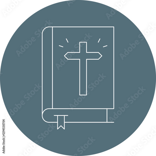 Bible icon single vector illustration