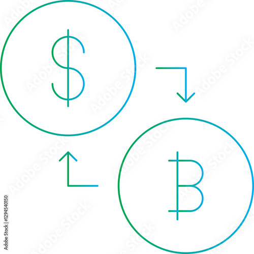 Conversion icon single vector illustration