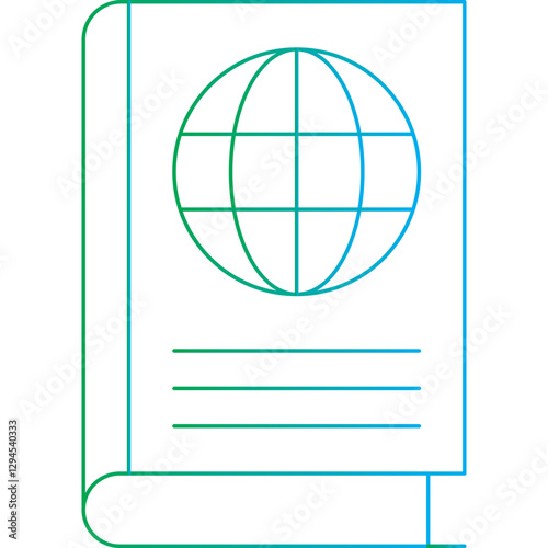 Geography Book icon single vector illustration