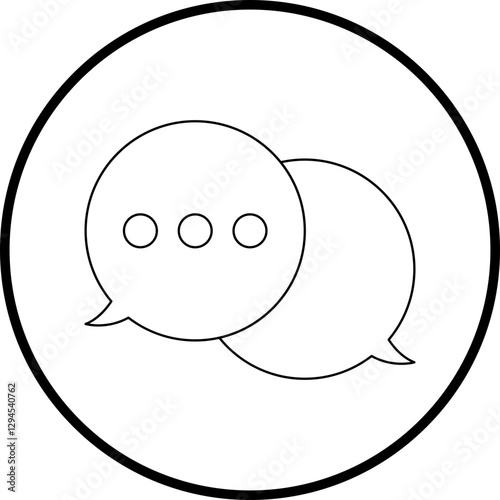 Chat icon single vector illustration