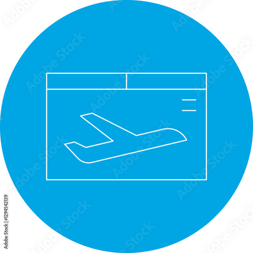 Departure icon single vector illustration
