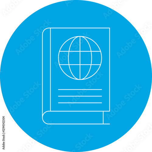 Geography Book icon single vector illustration