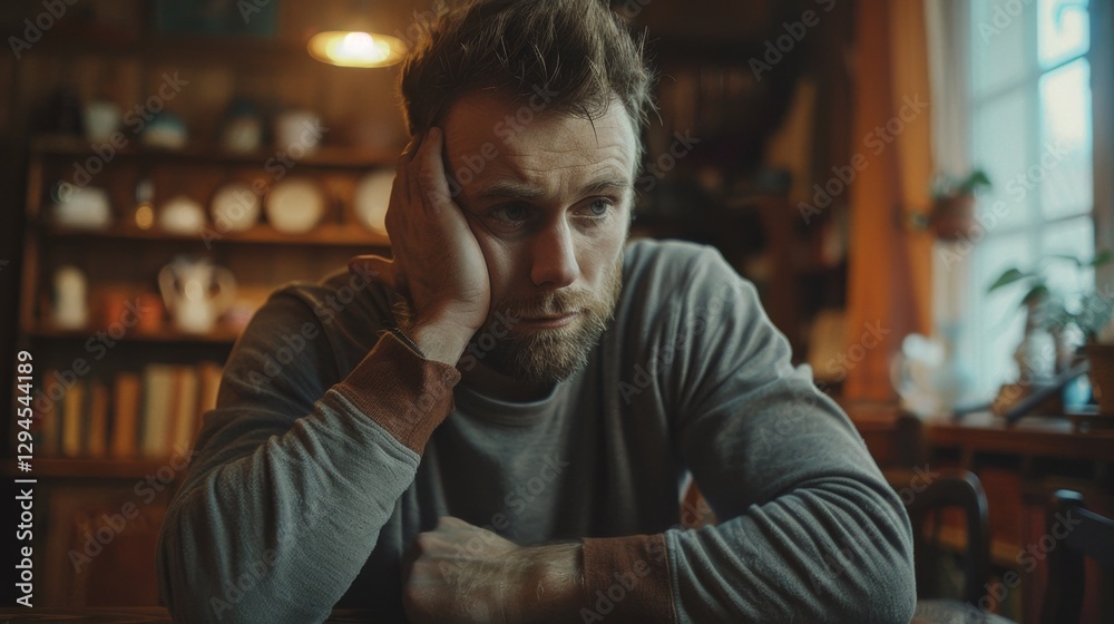 Concerned man reflects on challenges of infertility and the jour Concerned man reflects on challenges of infertility and the jour