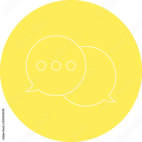 Chat icon single vector illustration