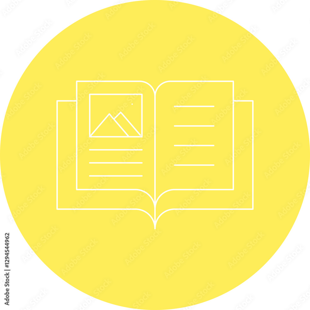 Open Book icon single vector illustration Open Book icon single vector illustration