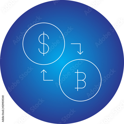 Conversion icon single vector illustration