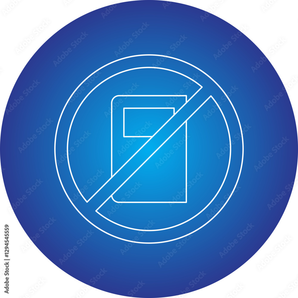 Illegal Book icon single vector illustration Illegal Book icon single vector illustration