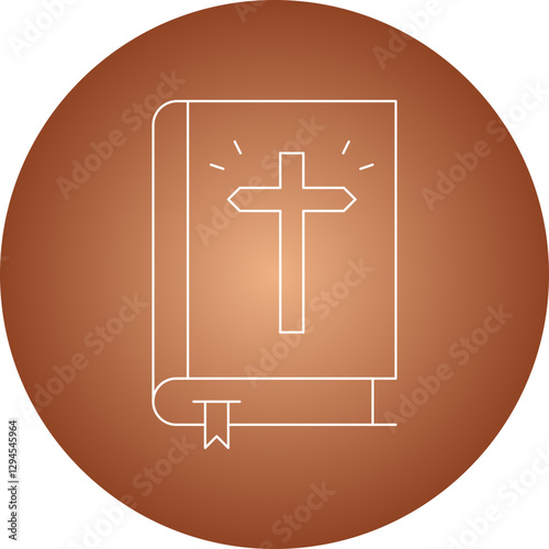 Bible icon single vector illustration