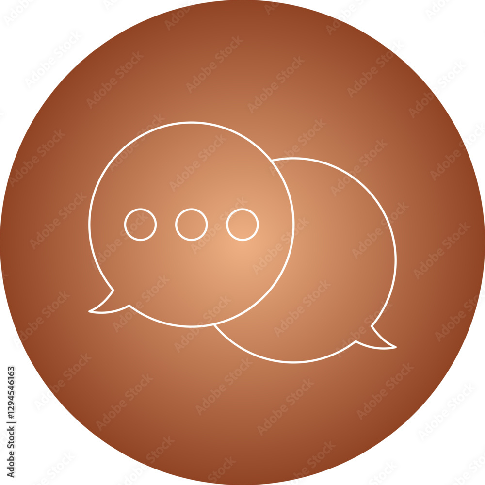 Chat icon single vector illustration Chat icon single vector illustration