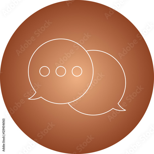 Chat icon single vector illustration