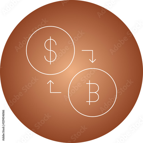 Conversion icon single vector illustration