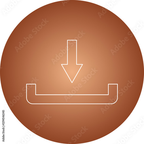 Download icon single vector illustration
