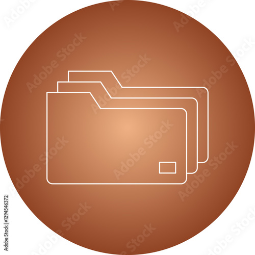 Files icon single vector illustration