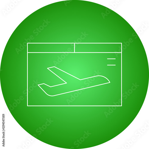 Departure icon single vector illustration