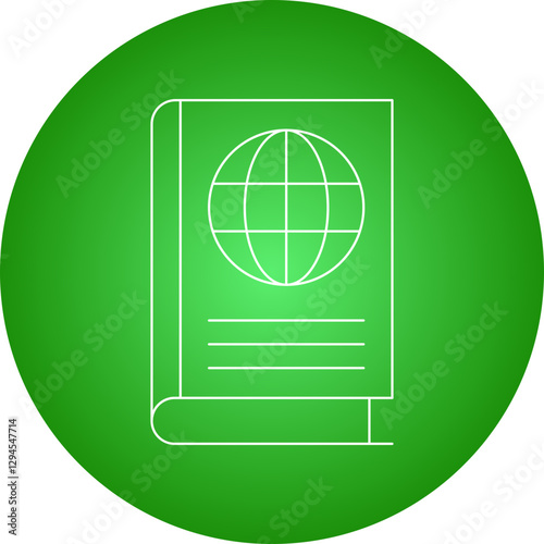 Geography Book icon single vector illustration