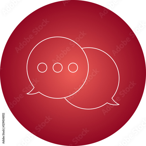Chat icon single vector illustration