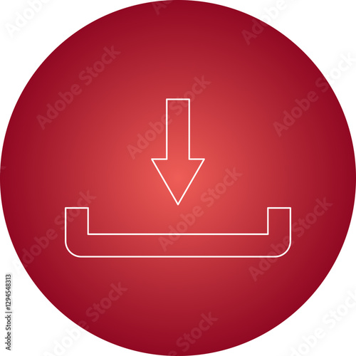 Download icon single vector illustration