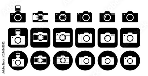 Camera icon sCamera icon set camera photo snapshot capture photograph shutter flash digital app modern.  Photography icon set. Security Camera Icon. photo and video icons. multimedia icon set. Flat et