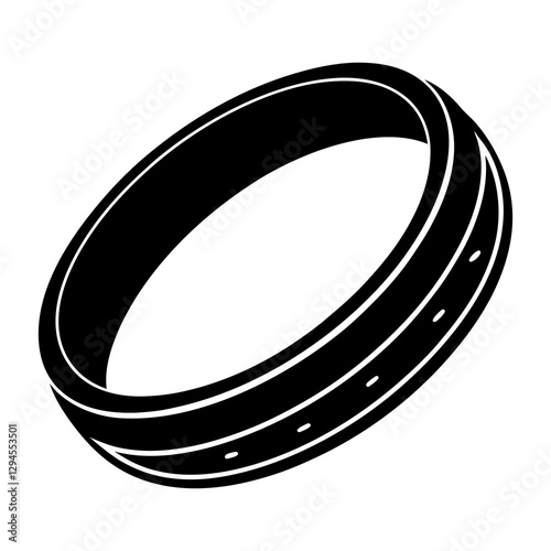 Bangle silhouette vector