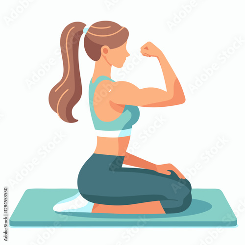 An inspiring visual of a women-only gym, featuring women exercising and lifting weights in a supportive environment. Great for promoting ladies-only fitness centers.