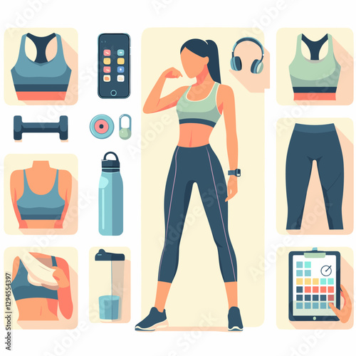 A clean and stylish design showcasing women performing bodyweight exercises for abs at home, emphasizing fitness and convenience. Perfect for guides and apps.