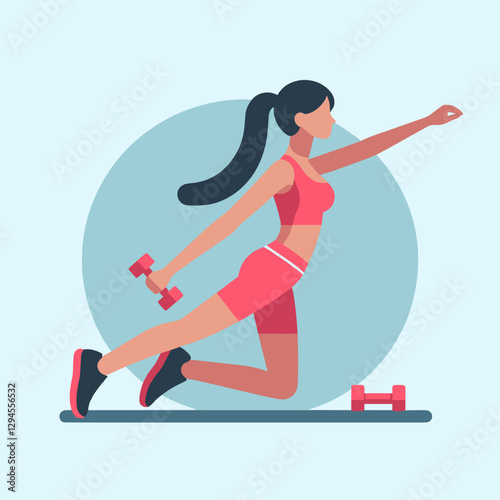 A minimalist design showcasing women in bodybuilding poses, highlighting strength and femininity. Ideal for fitness campaigns, gym advertisements, or sports brands.