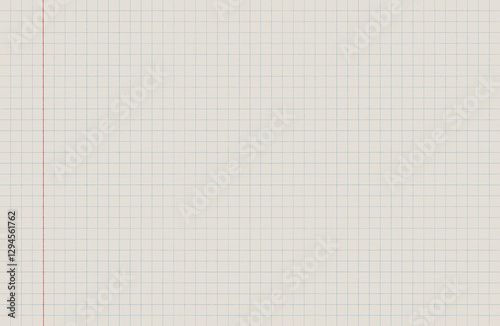 Blank notebook sheet with grid