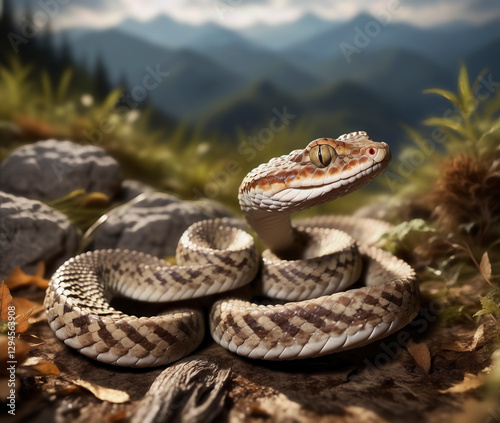 vibora , ia, realismo,  animal, reptil
