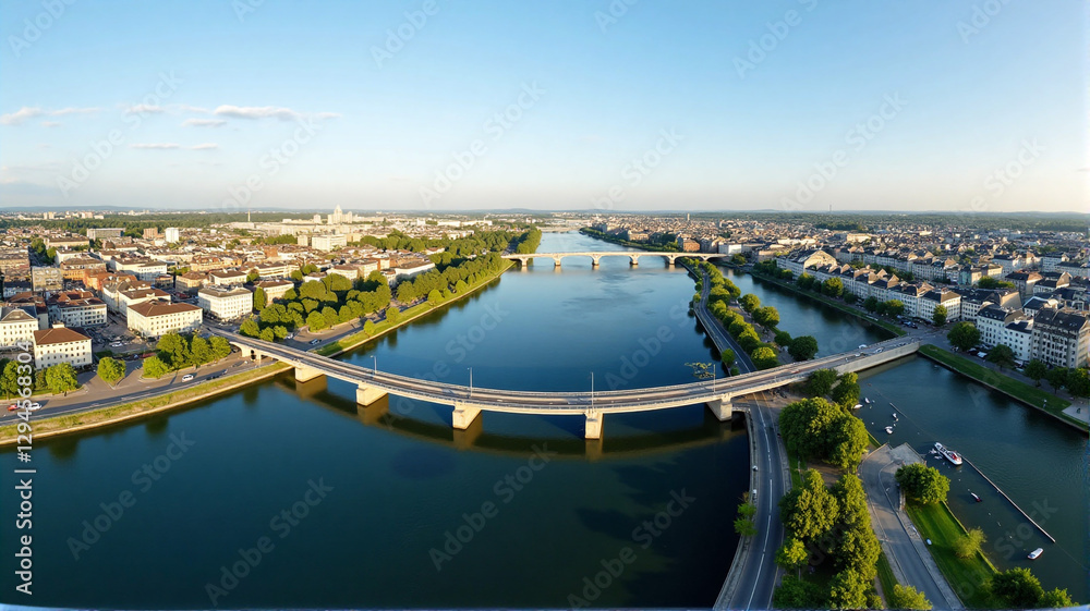 Fototapeta premium aerial view of paris