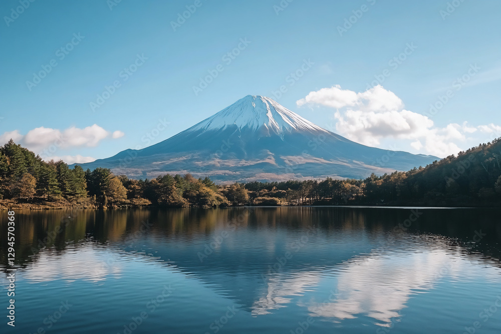 a mountain is reflected in the water of a lake a mountain is reflected in the water of a lake