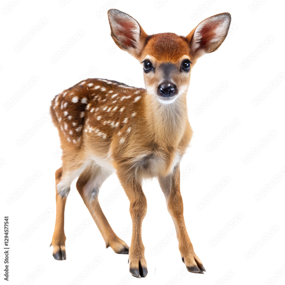 Obraz premium baby deer photo png, transparent background