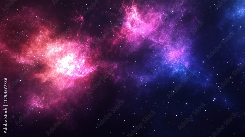 Fototapeta premium Galaxy Background Watercolor Abstract Background