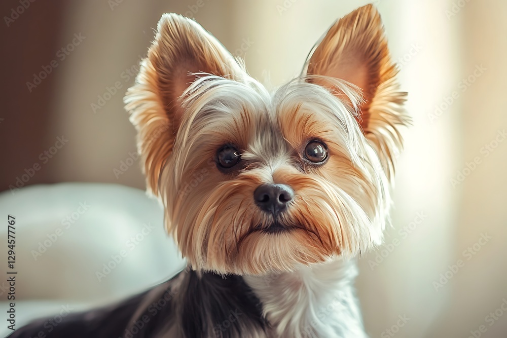 Portrait of a cute Yorkshire Terrier puppy Portrait of a cute Yorkshire Terrier puppy