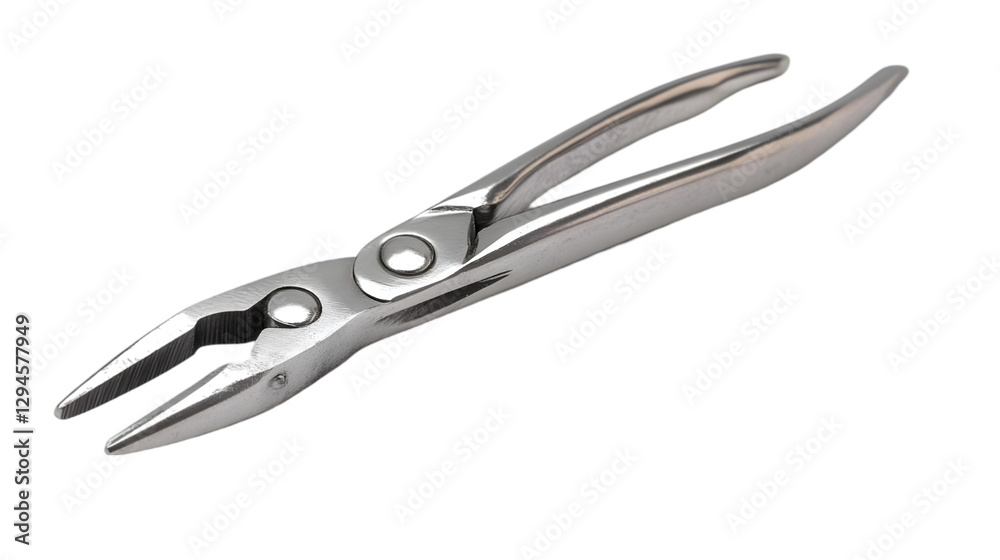 Photo - Close-Up of Silver Pliers Tool on Black Background Photo - Close-Up of Silver Pliers Tool on Black Background