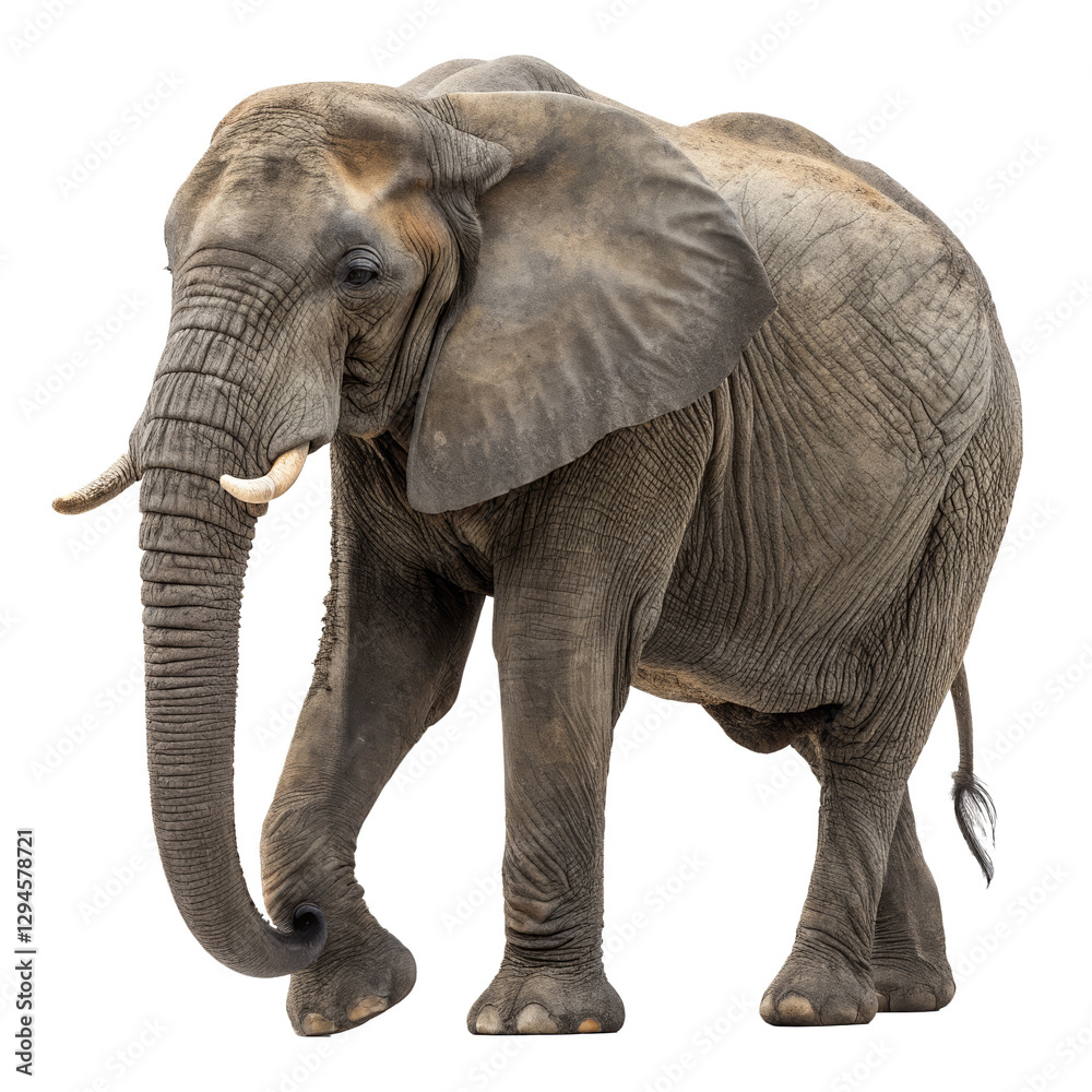 Fototapeta premium elephant photo png, transparent background