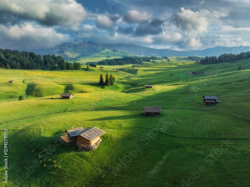 Aerial view of the largest ...