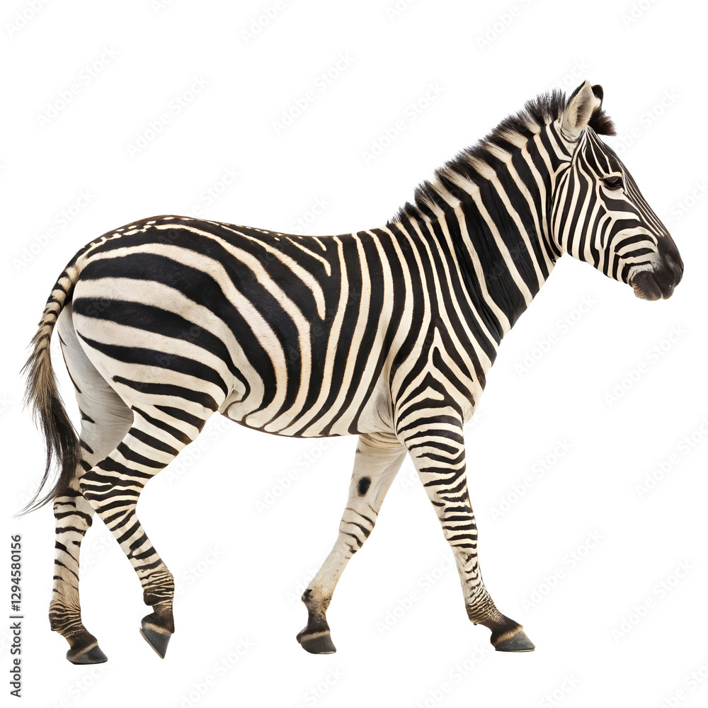 Fototapeta premium zebra photo png, transparent background