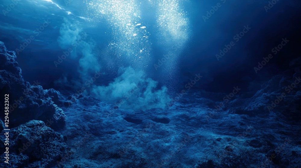 Fototapeta premium Underwater Volcanic Vent With Hot Water